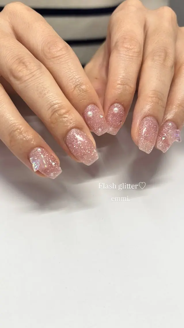 ネイル チークネイル フットネイル フレンチネイル ガーリー 氷ネイル・うるうるネイル ハンドネイル emmi nailのネイルデザイン