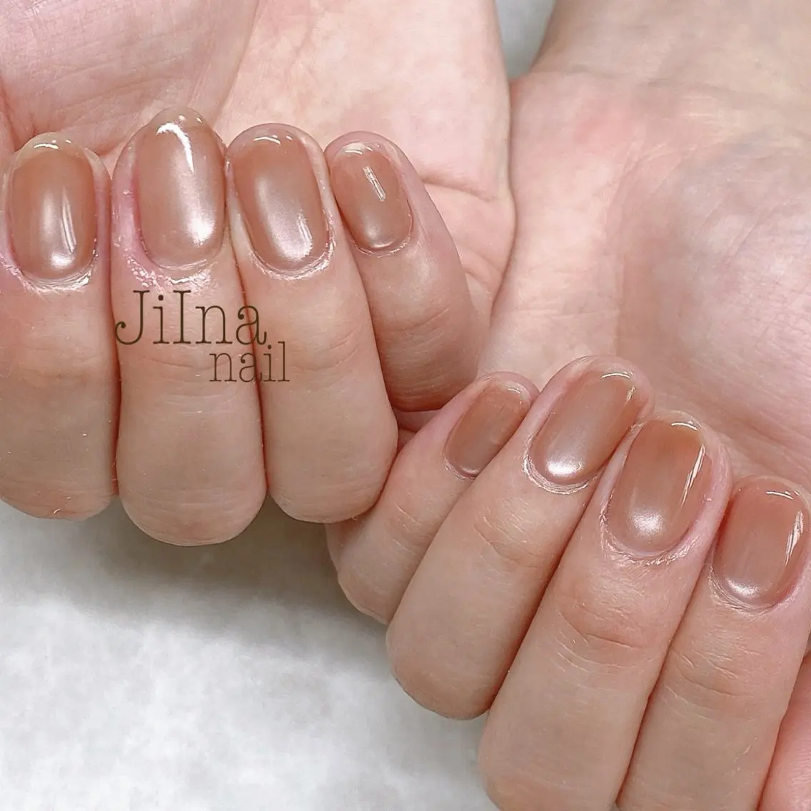ネイル マグネットネイル マグネットワンカラー ワンカラーネイル JiIna nailのネイルデザイン
