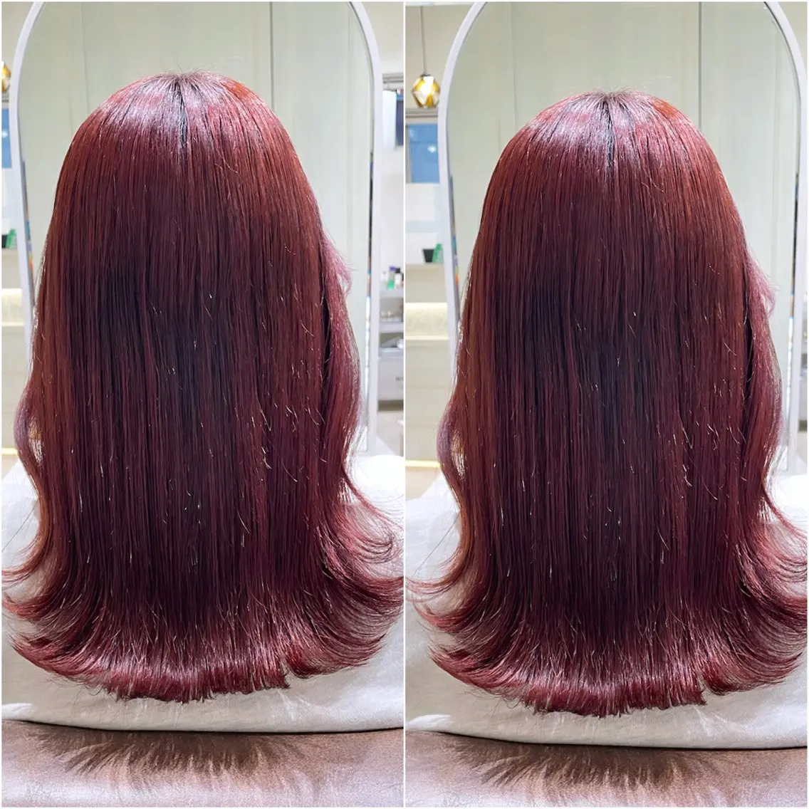 セミロング カラー 艶カラー🩵中久保 舞優🩵のヘアスタイル