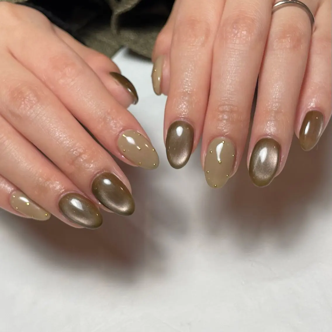 ネイル 韓国ネイル ニュアンスネイル ハンドネイル MARU NAIL Izumiのネイルデザイン