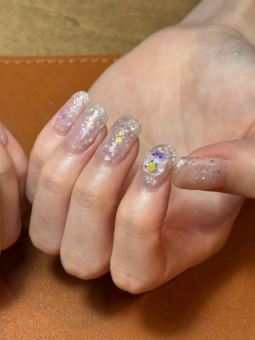 ネイル 持ち込み ワンカラーネイル ハンドネイル Atelier Bonheurのネイルデザイン