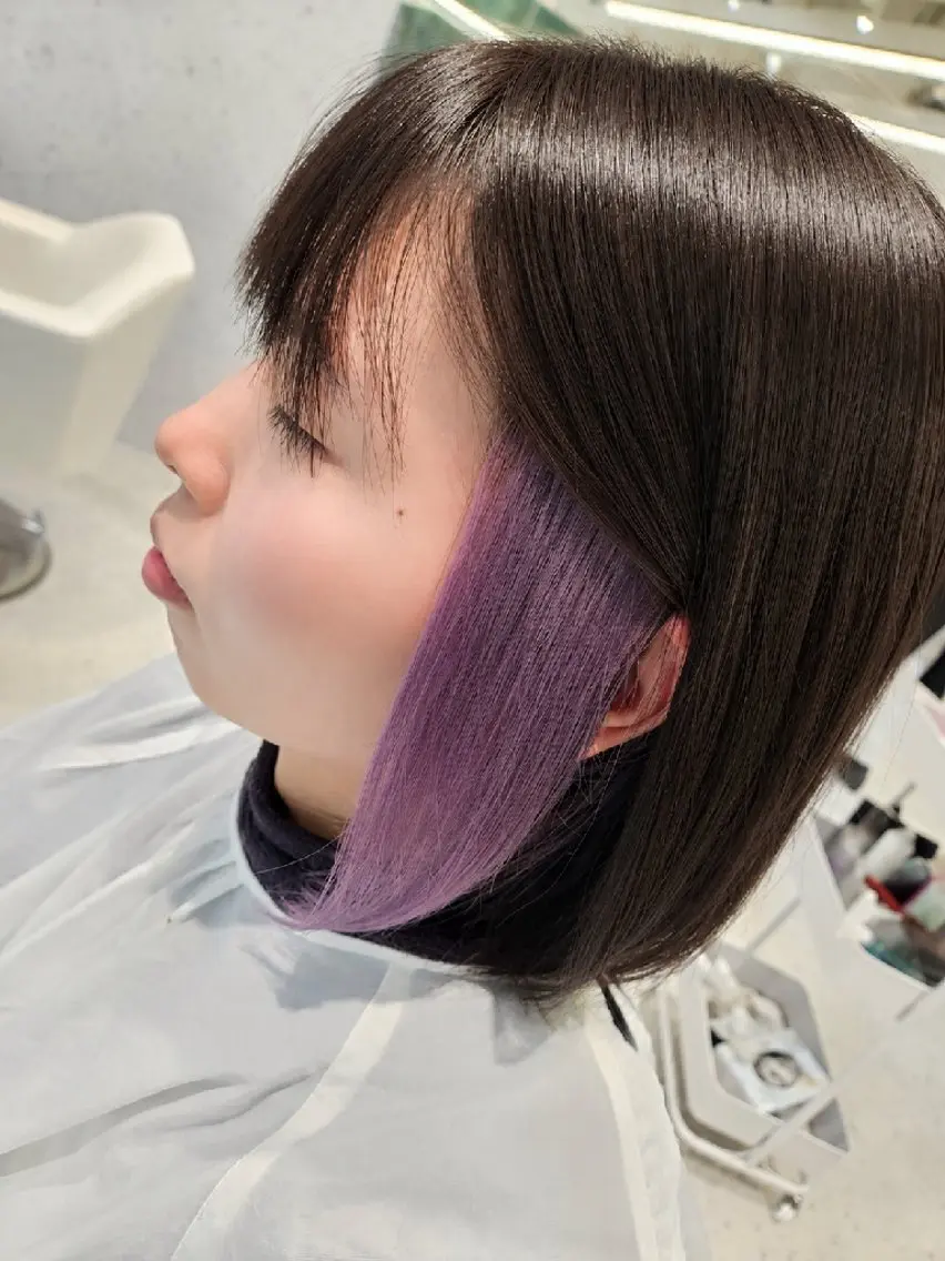 ショート ヘアカラー ♡ミルクティー♡ ♡ストレート♡メンズのヘアスタイル