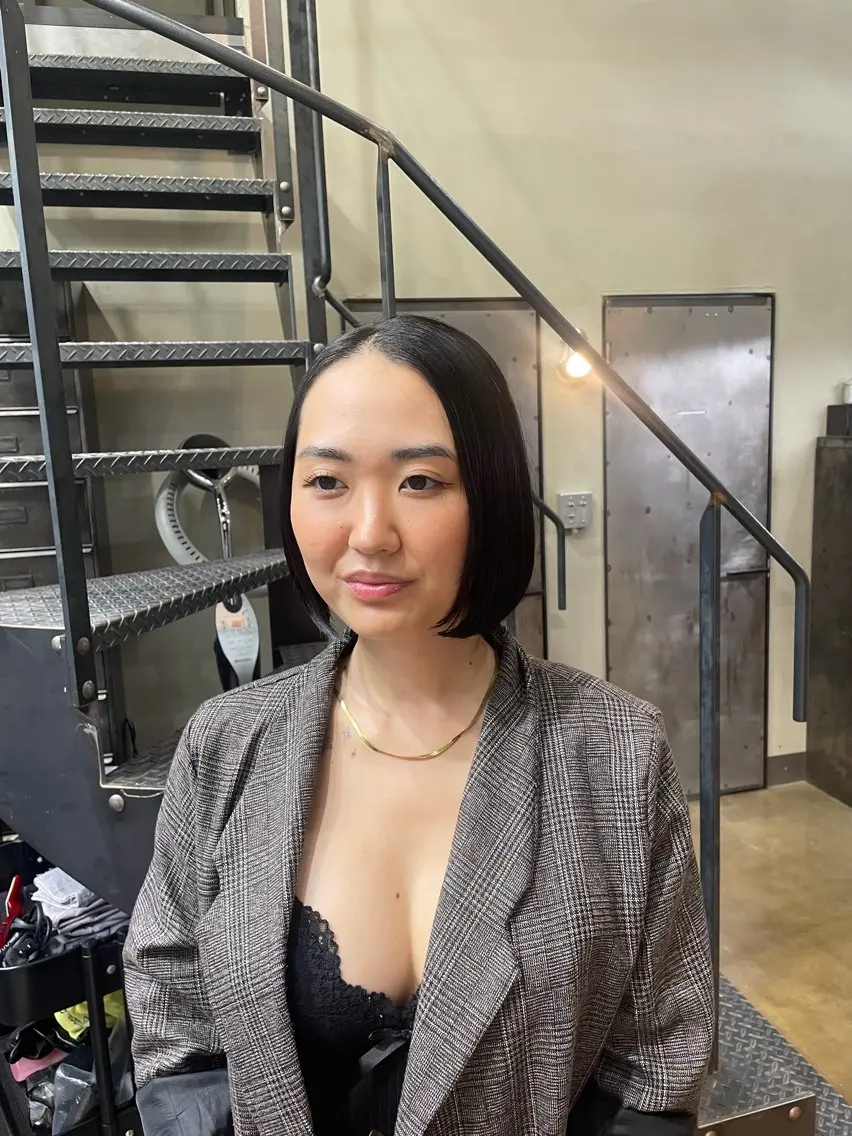 ミディアム カット cyan hinaのヘアスタイル