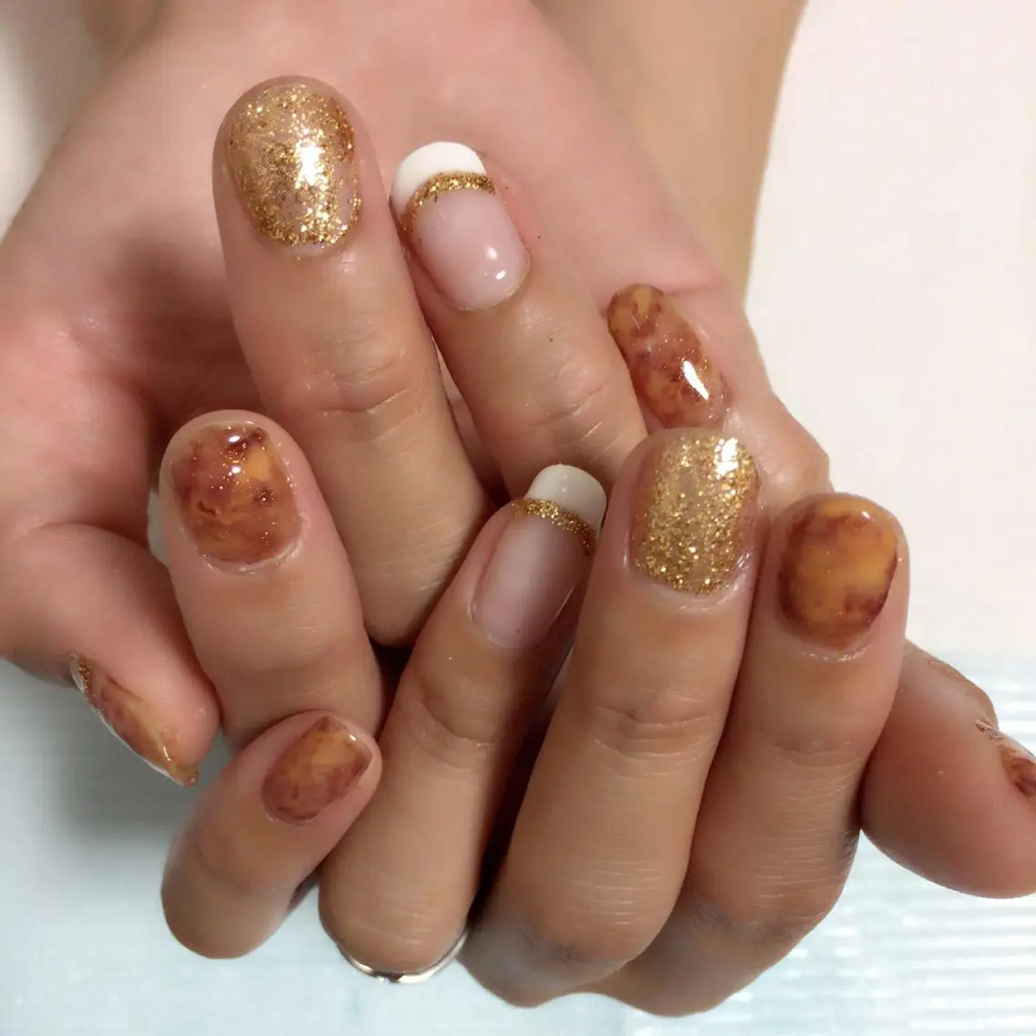 ネイル べっ甲ネイル CHERIMO シェリモのネイルデザイン