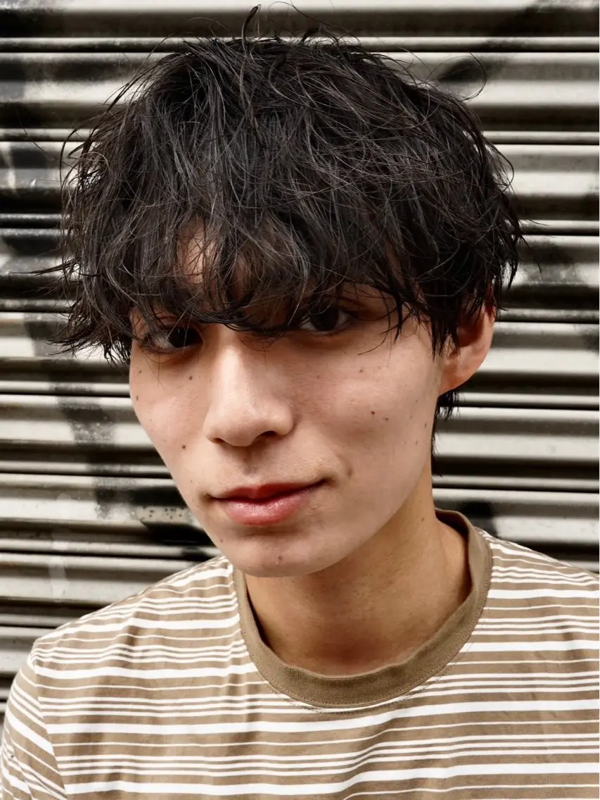 【シャドウパーマ】+カット+スタイリング(朝7時半)の写真