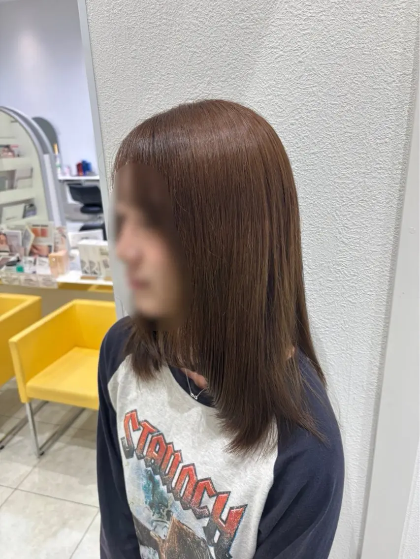 カラー ブラウンカラー 透明感カラー ヘアカラー トリートメント カラー/ツヤ髪/ ヘッドスパ/りおんのヘアスタイル