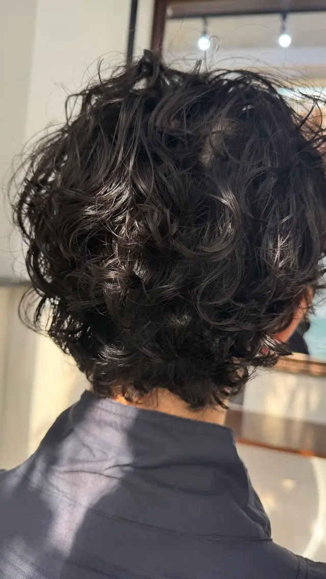 パーマ メンズ メンズパーマ カット パーマ 椎葉 祐也のヘアスタイル