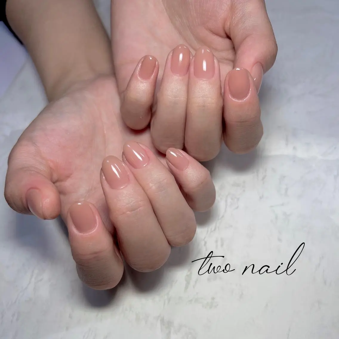 ネイル アートネイル ブラウン フットネイル ハート ニュアンスネイル ハンドネイル two nailのネイルデザイン