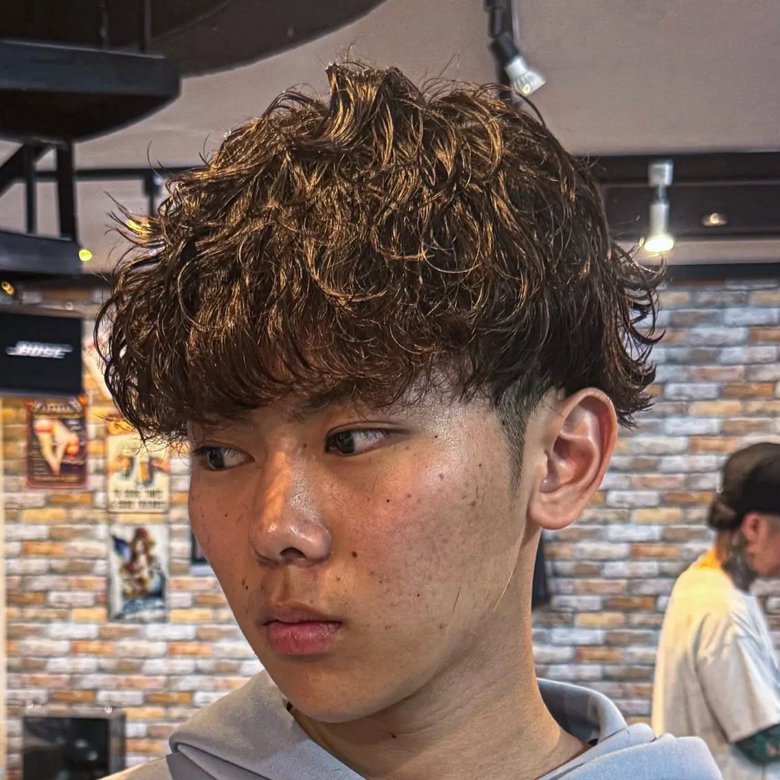 ショート パーマ メンズ メンズパーマ 波巻きパーマ スパイラルパーマ カット パーマ 立川メンズカット/ メンズパーマ💈三上のヘアスタイル