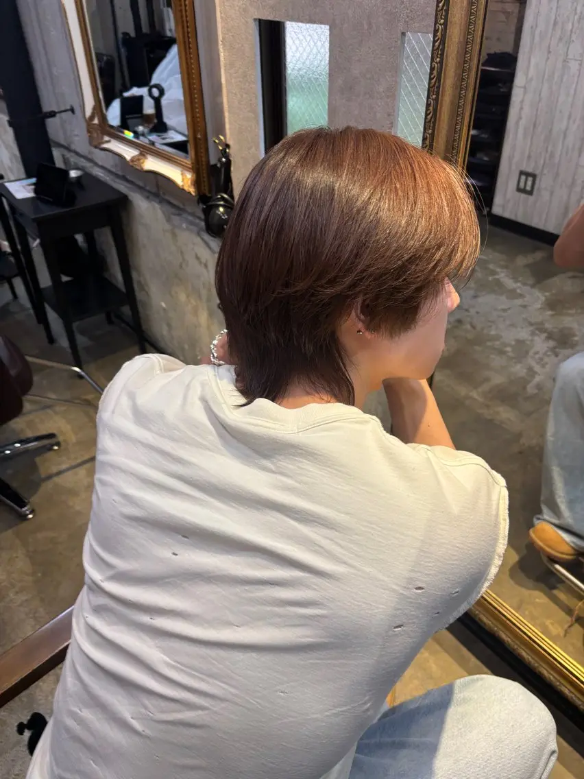 ショート カラー メンズ ヘアカラー トリートメント チフミ【下北沢🪐 艶カラー🫧】のヘアスタイル