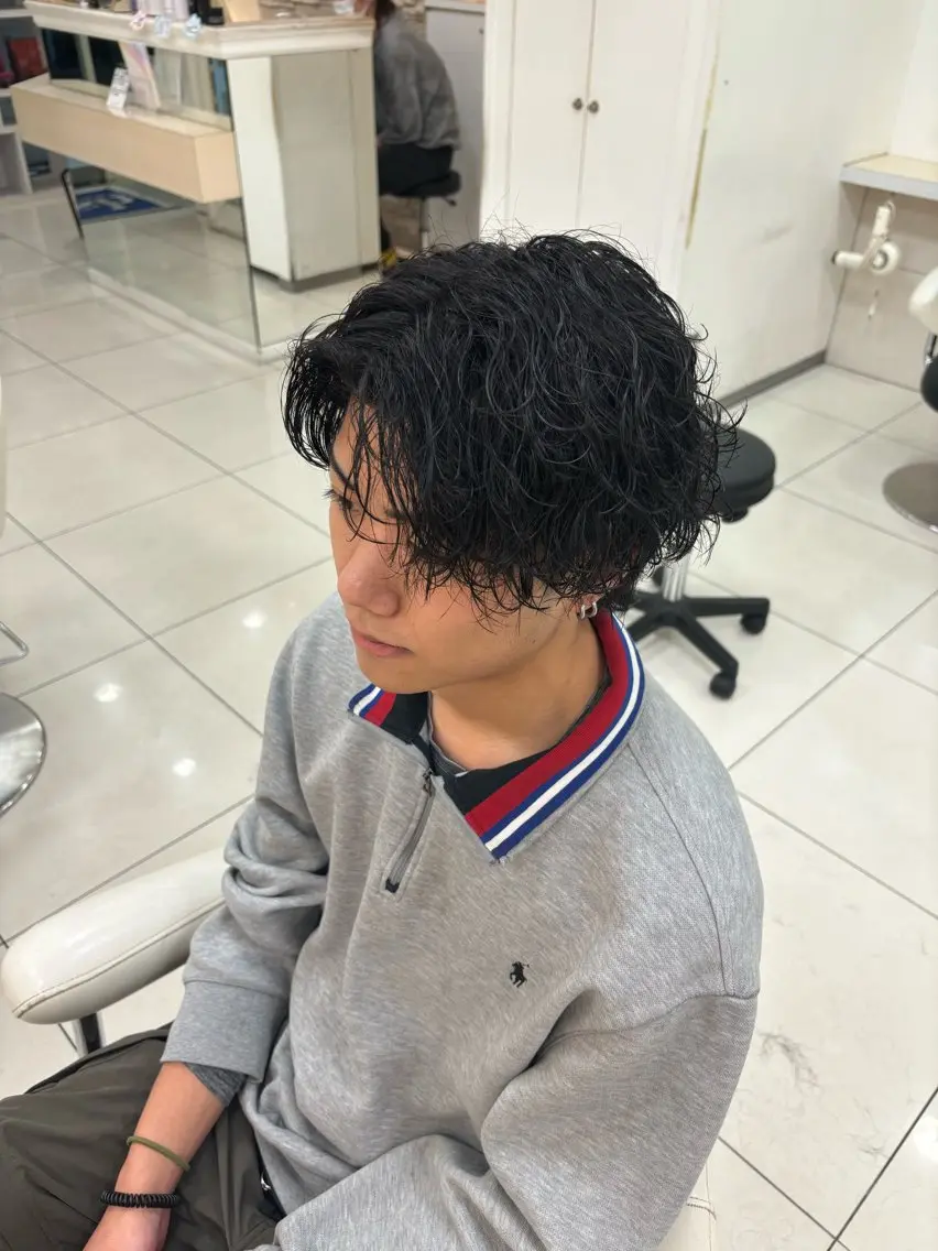 パーマ メンズ keany錦糸町 ハセベユウのヘアスタイル