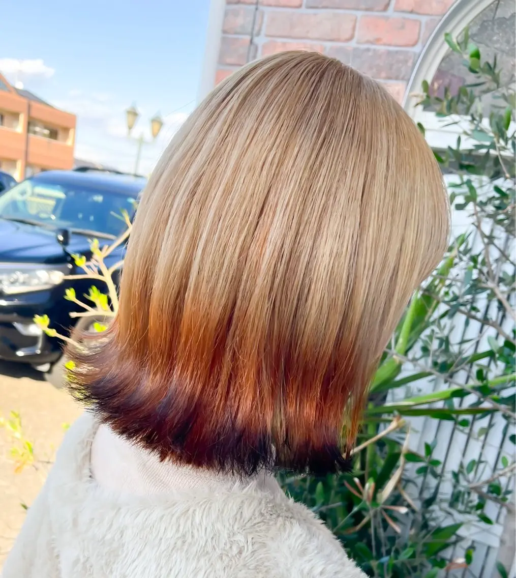 ミディアム カラー 狐カラー カット ヘアカラー YUIMARL 倉敷店🌸SAEのヘアスタイル