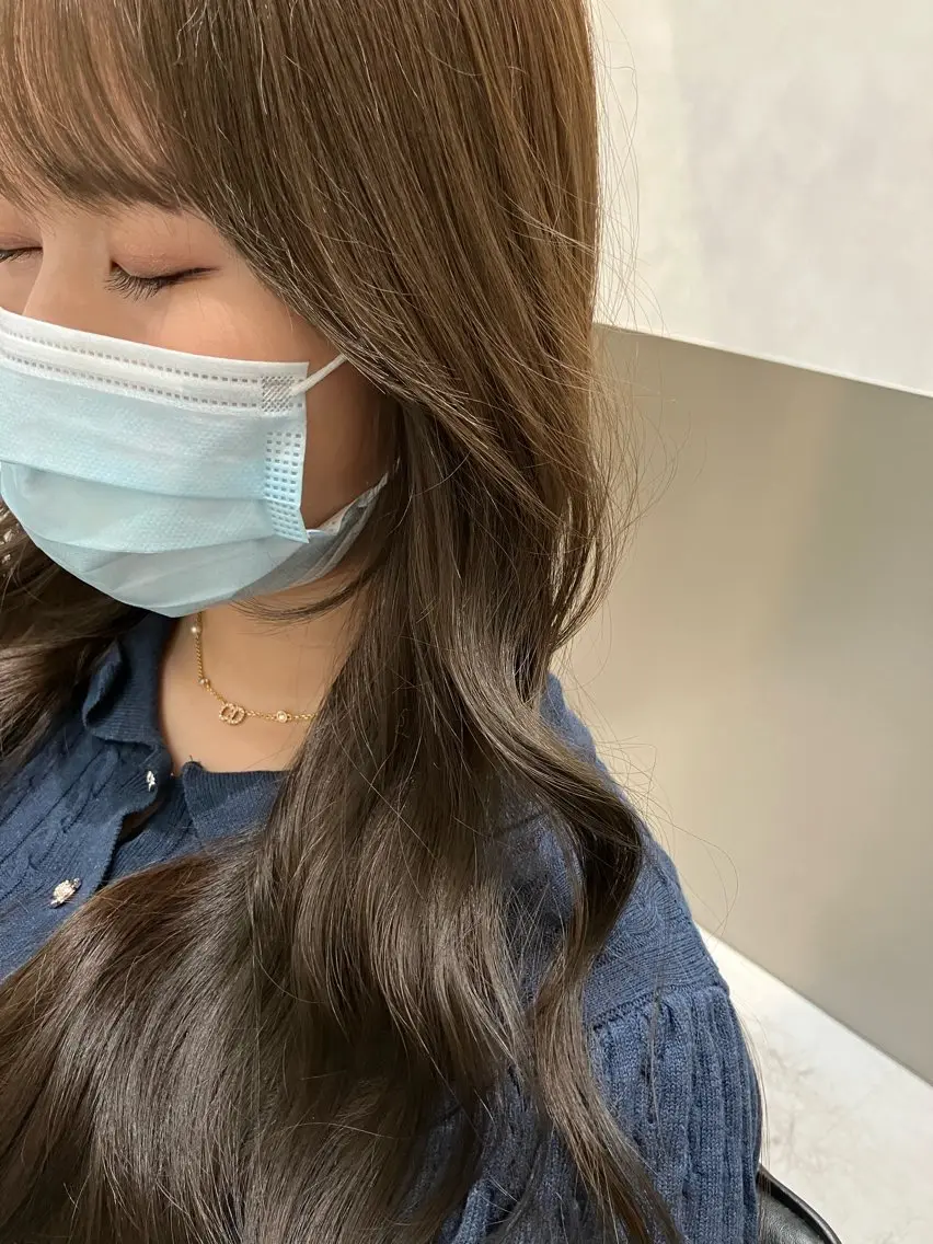 カラー カット ヘアカラー トリートメント 💖ブリーチなし透明 感💖ASAHIのヘアスタイル