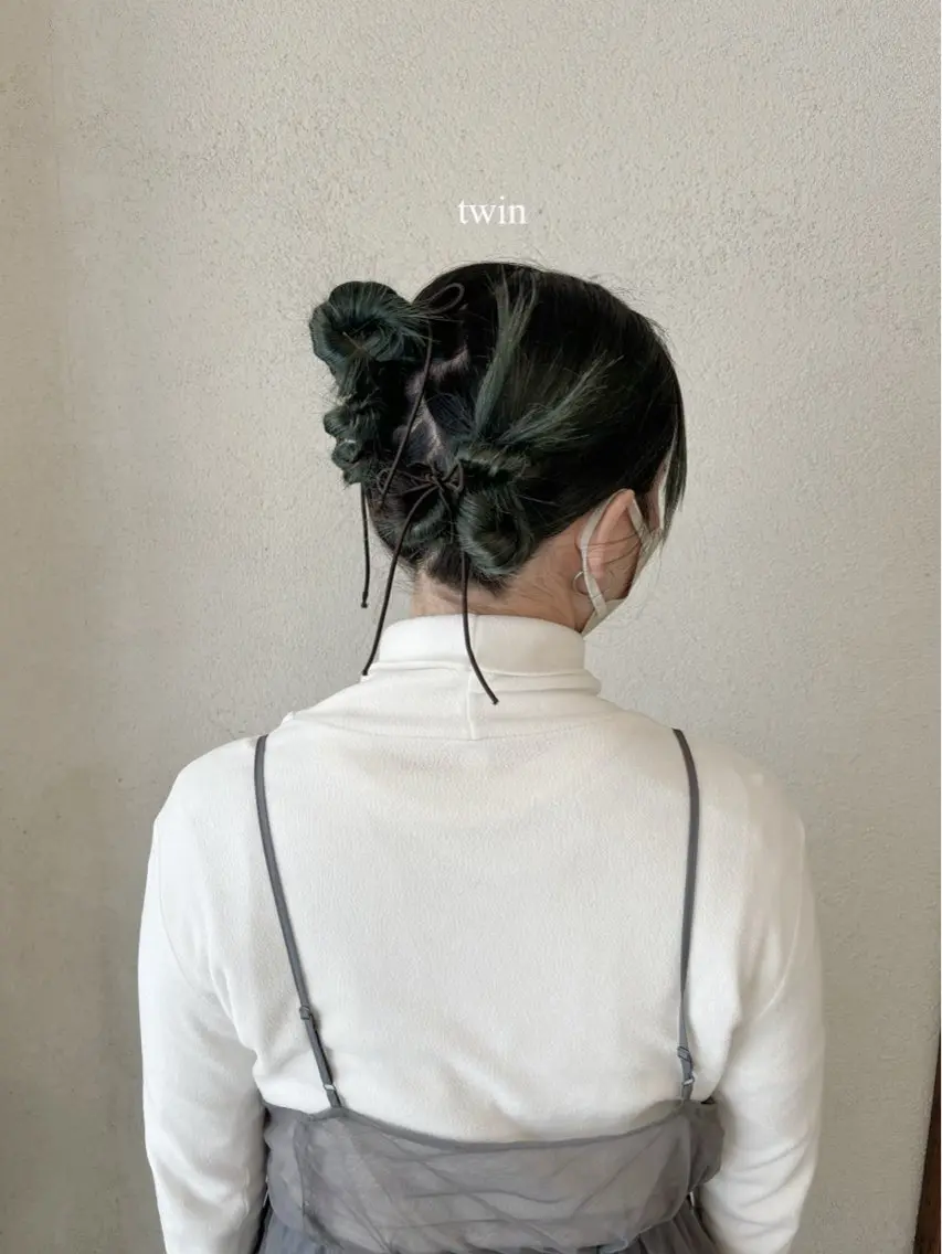 ヘアアレンジ お団子ヘア sato harunaのヘアスタイル