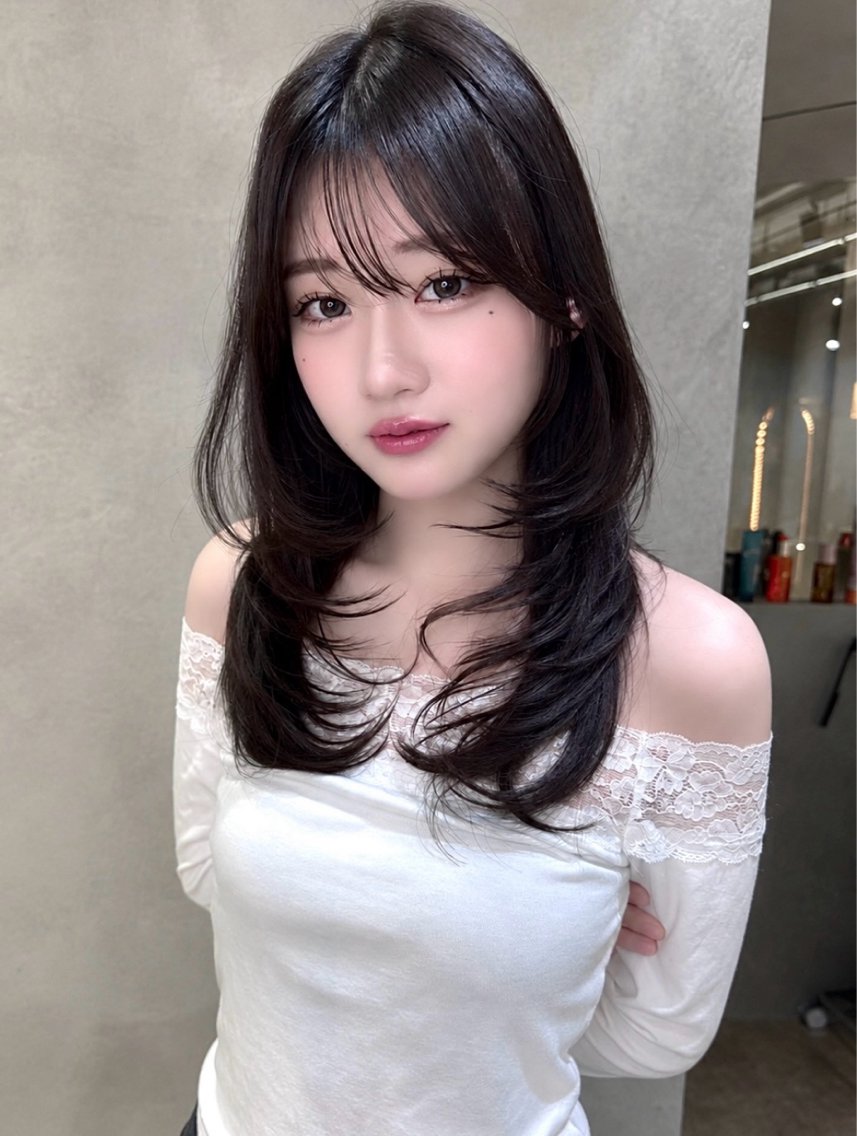 セミロング ヘアカラー トリートメント 透明感カラー/ 縮毛矯正/MOKAのヘアスタイル