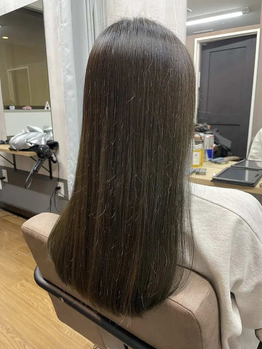 ロング 縮毛矯正 HIROSE 蘇我2号店のヘアスタイル