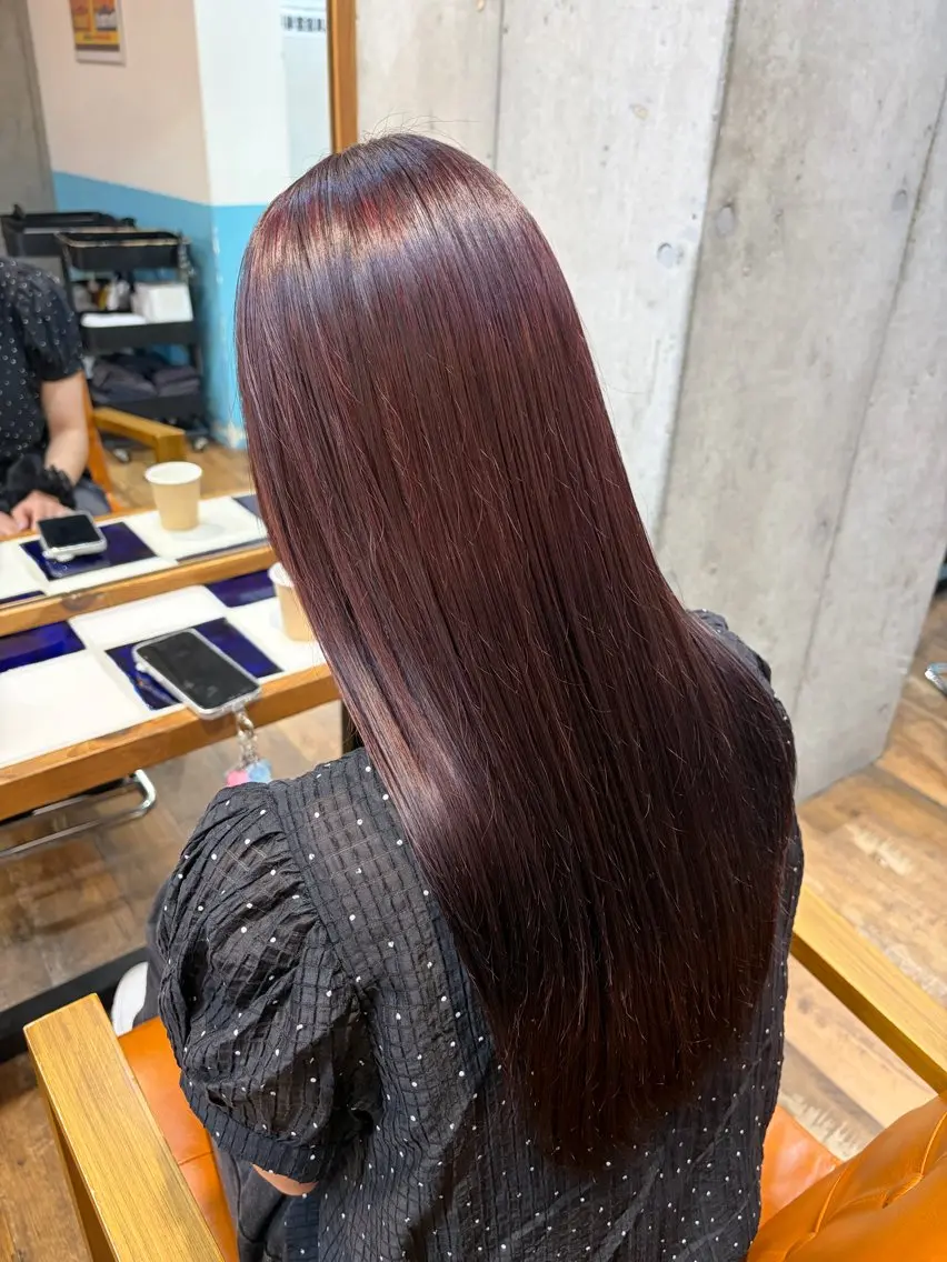 ロング カラー ヘアカラー トリートメント 透明感/ブリーチ/ 髪質改善💛miuのヘアスタイル