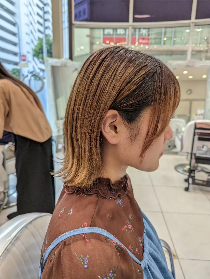 ミディアム カラー 髪質改善 カミムラのヘアスタイル