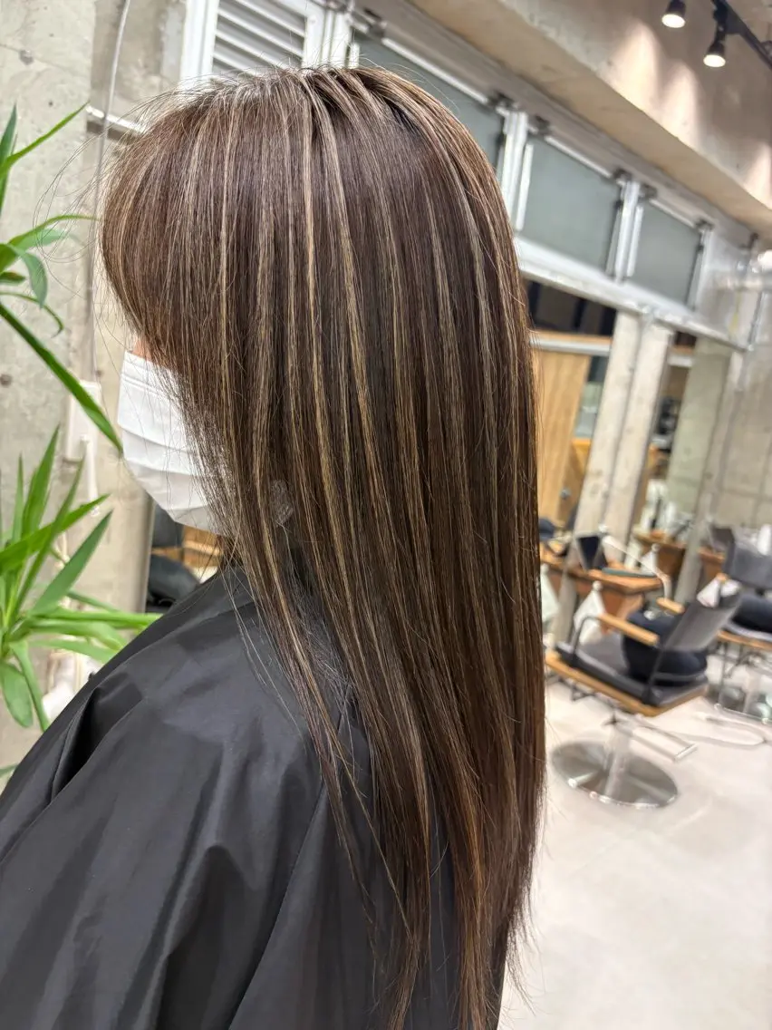 ロング カラー ブリーチ ハイライトカラー ハイライト ヘアカラー ♡ハイライトカラー shinri♡のヘアスタイル