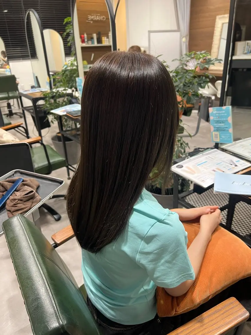 【新導入✨】似合わせカット+艶髪インフィニアルカラー+1stepトリートメント🫧専用ケア泡付きの写真