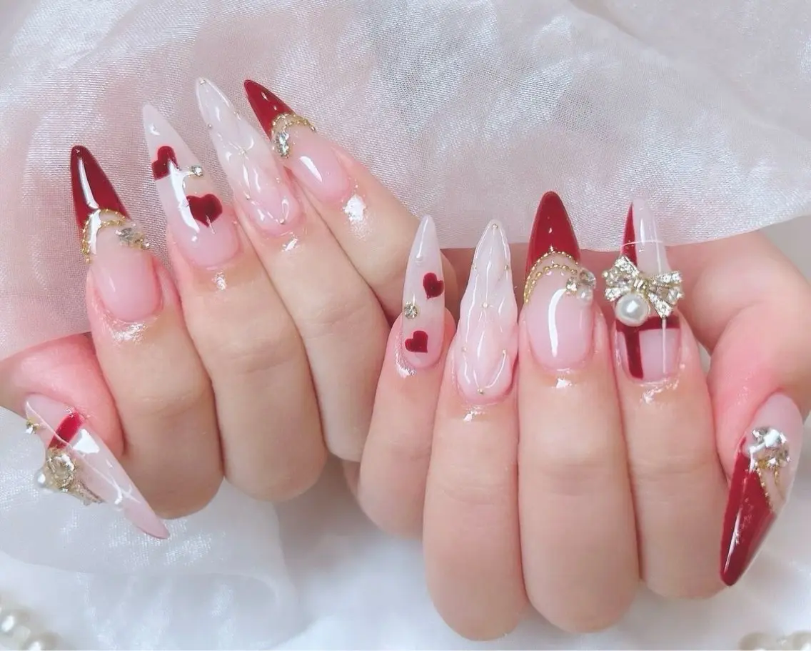 ネイル グラデーション キラキラネイル ワンカラーネイル 冬ネイル Jenn Nail Salonのネイルデザイン