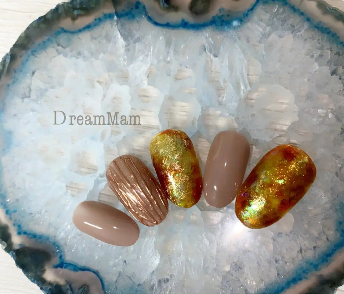 ネイル アートネイル べっ甲ネイル ワンカラーネイル Nail Salon Ｄream Mamのネイルデザイン