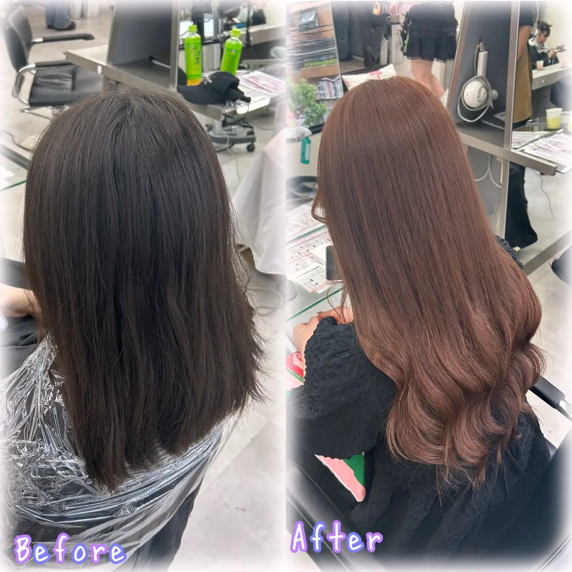 ロング カラー ベージュカラー ブリーチ ダブルカラー ブリーチなしカラー ヘアカラー エクステ アレンジ/エクステ✨ 推し/横浜🩵かのんのヘアスタイル
