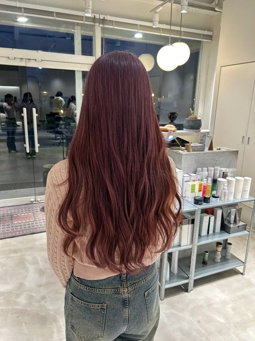 ロング カラー ヘアカラー 篠原 若奈のヘアスタイル