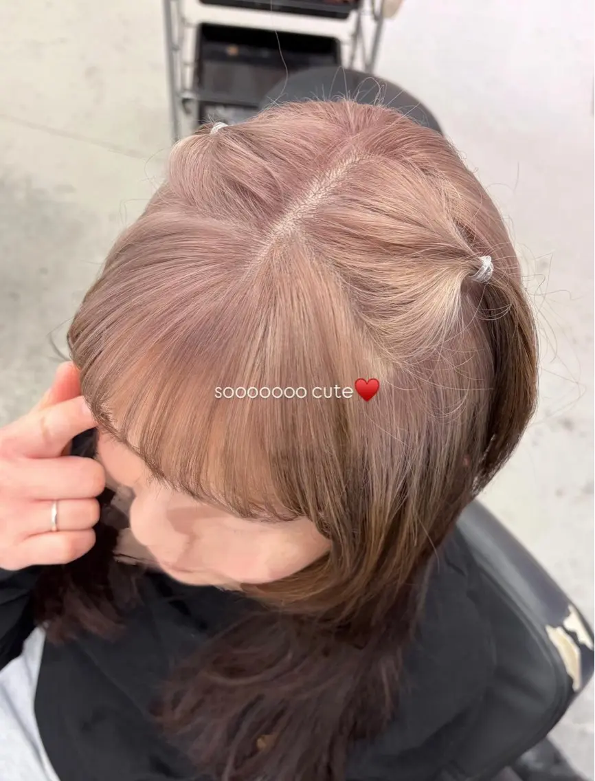 ロング カラー ヘアカラー トリートメント EIGHT ／SHU🩶のヘアスタイル