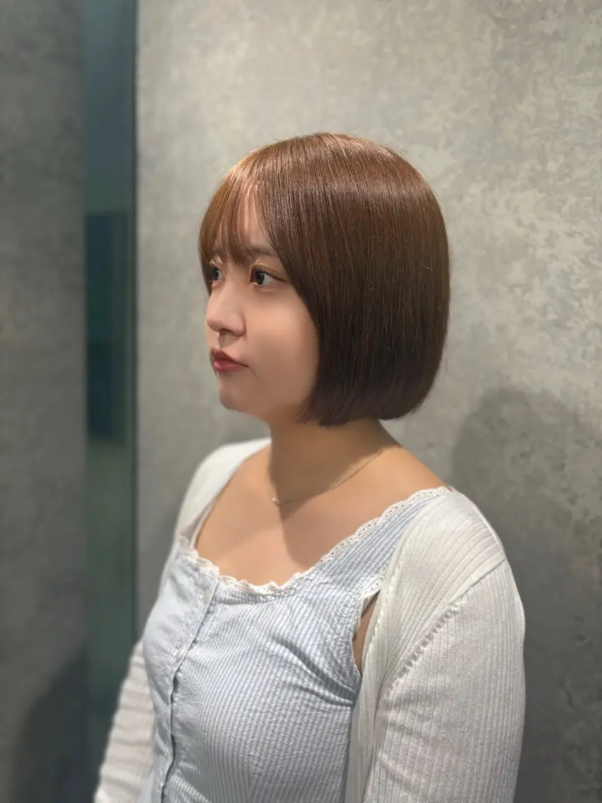 ミディアム ボブ 三軒茶屋髪質改善🌼 リズキのヘアスタイル