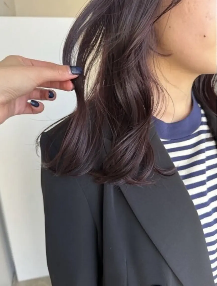 ミディアム カラー カット ヘアカラー トリートメント 梅田/柔らかカラー/ オオハシ リナコのヘアスタイル