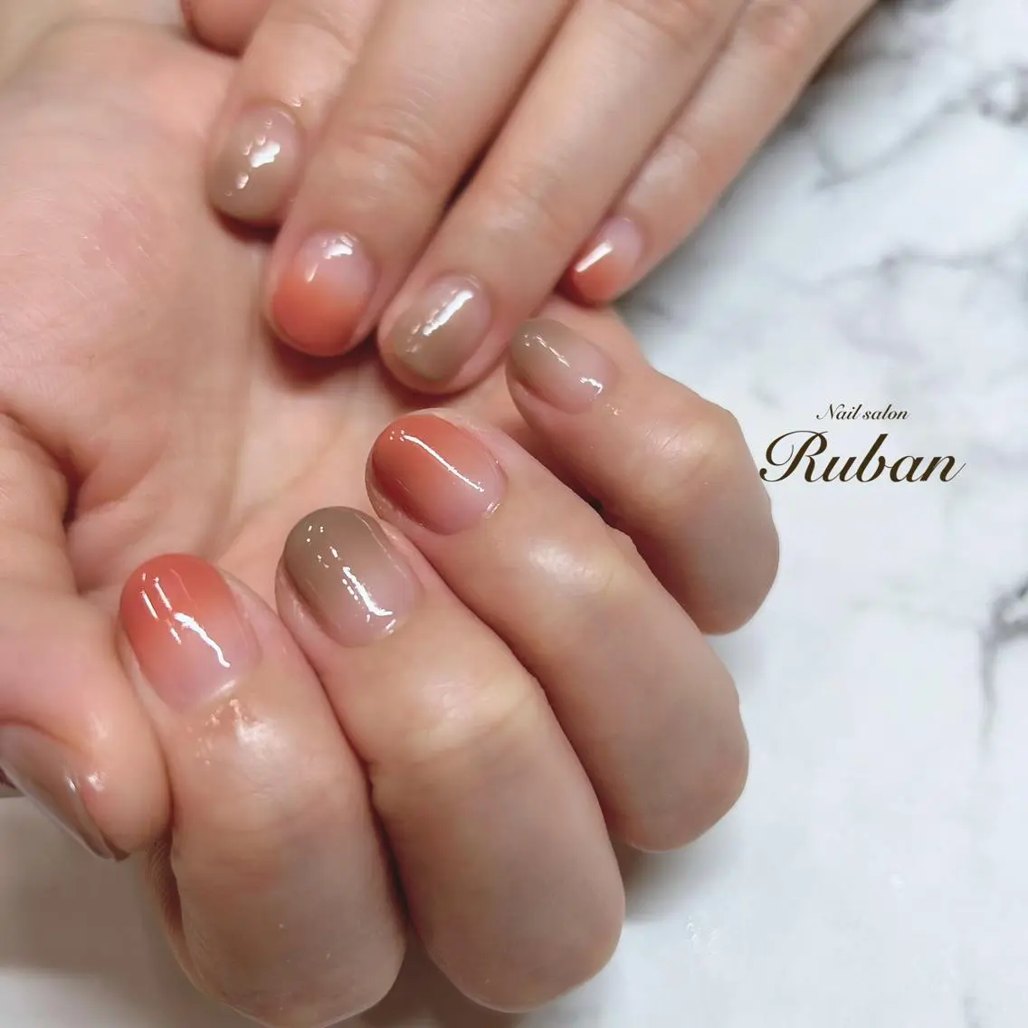 ネイル グラデーション シンプルネイル Nail salon Rubanのネイルデザイン