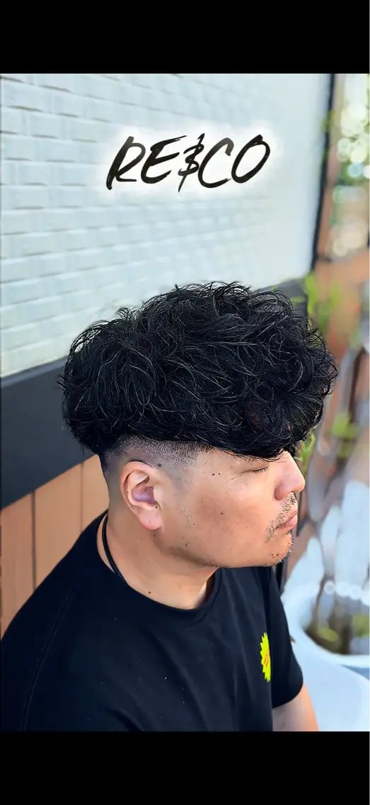 ショート パーマ カット パーマ RE&COメンズ専門 リュウタのヘアスタイル