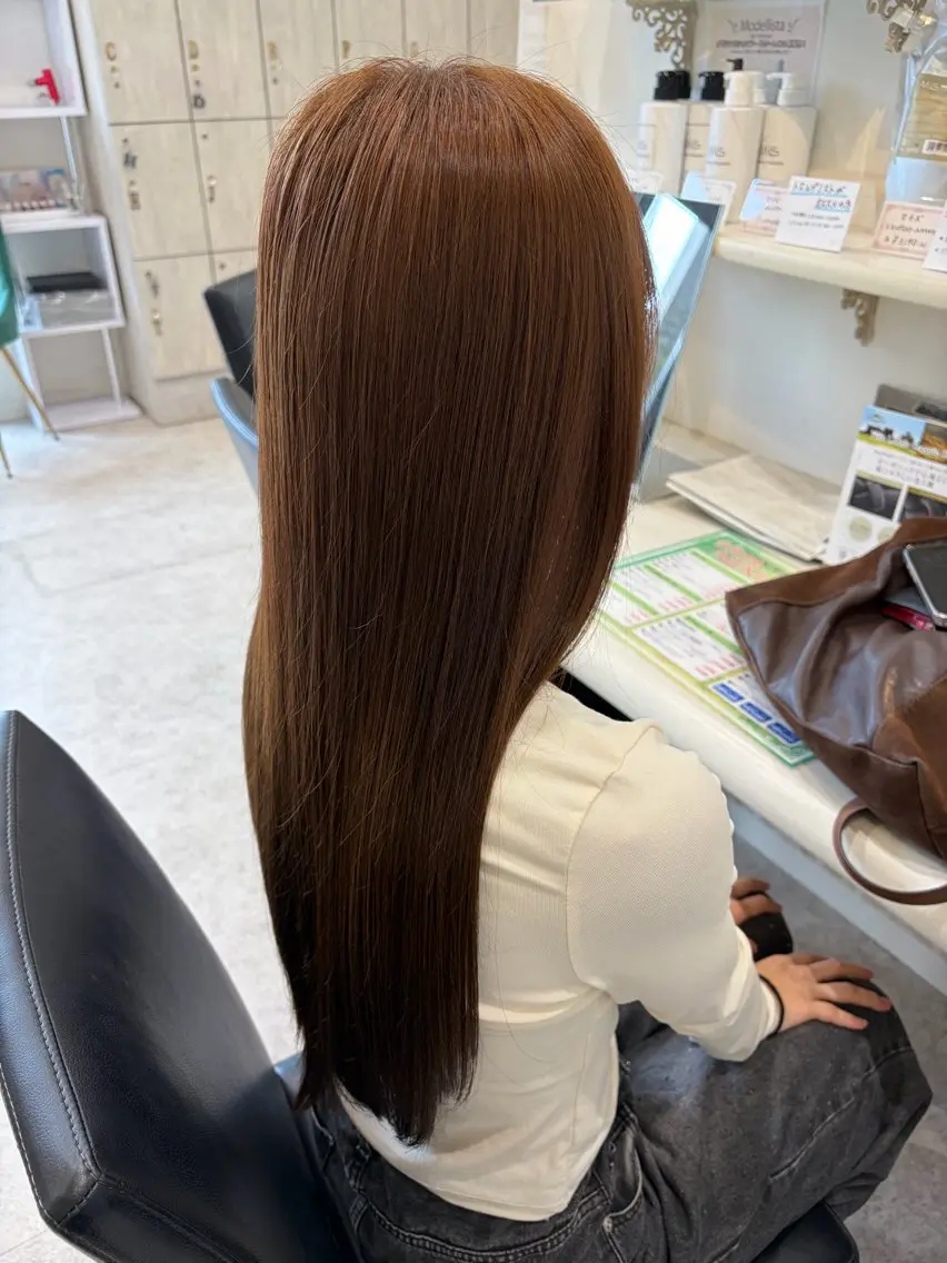 ロング カラー ヘアカラー 志村 梨帆のヘアスタイル