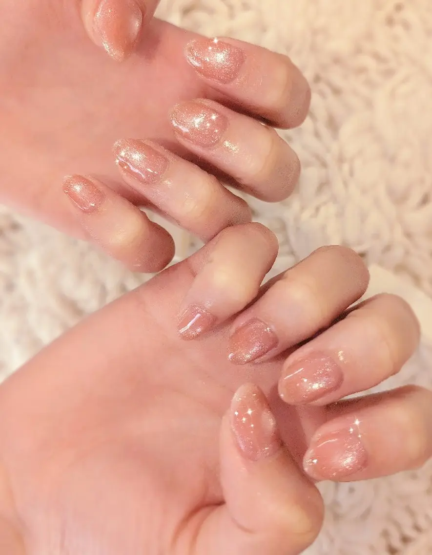 ネイル 長さ出し ジェルネイル 韓国ネイル マグネットネイル ニュアンスネイル ハンドネイル I LOVE ME NAIL.。.:*♡のネイルデザイン