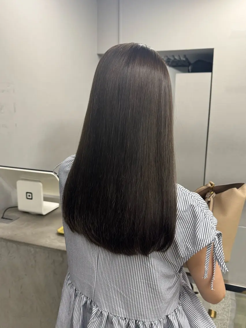 カラー 透明感カラー ヘアカラー トリートメント maina/透明感 ベージュ/ブラウンのヘアスタイル
