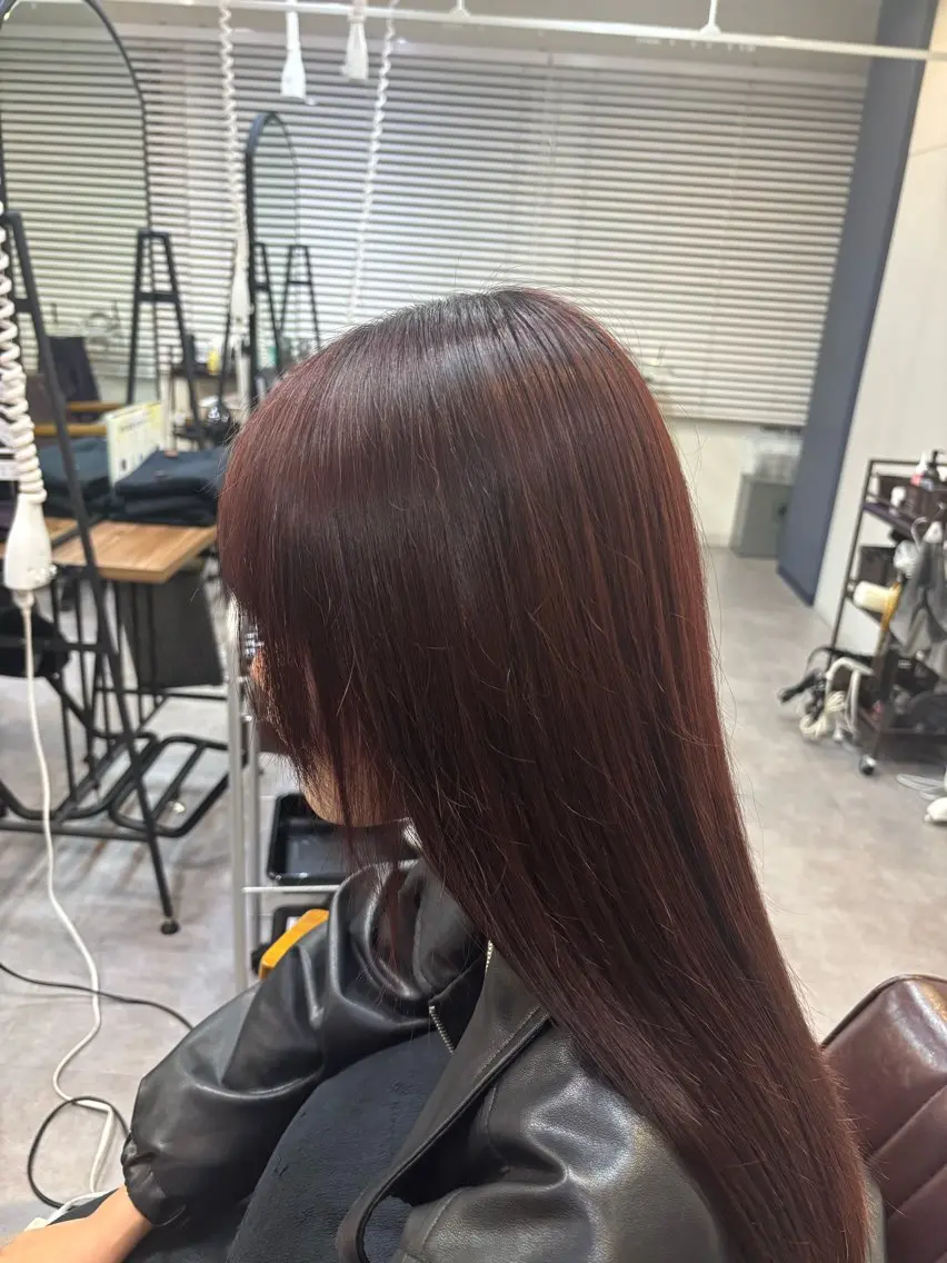 ロング カラー ✨髪質改善カラー✨ ストレート☔脇田のヘアスタイル