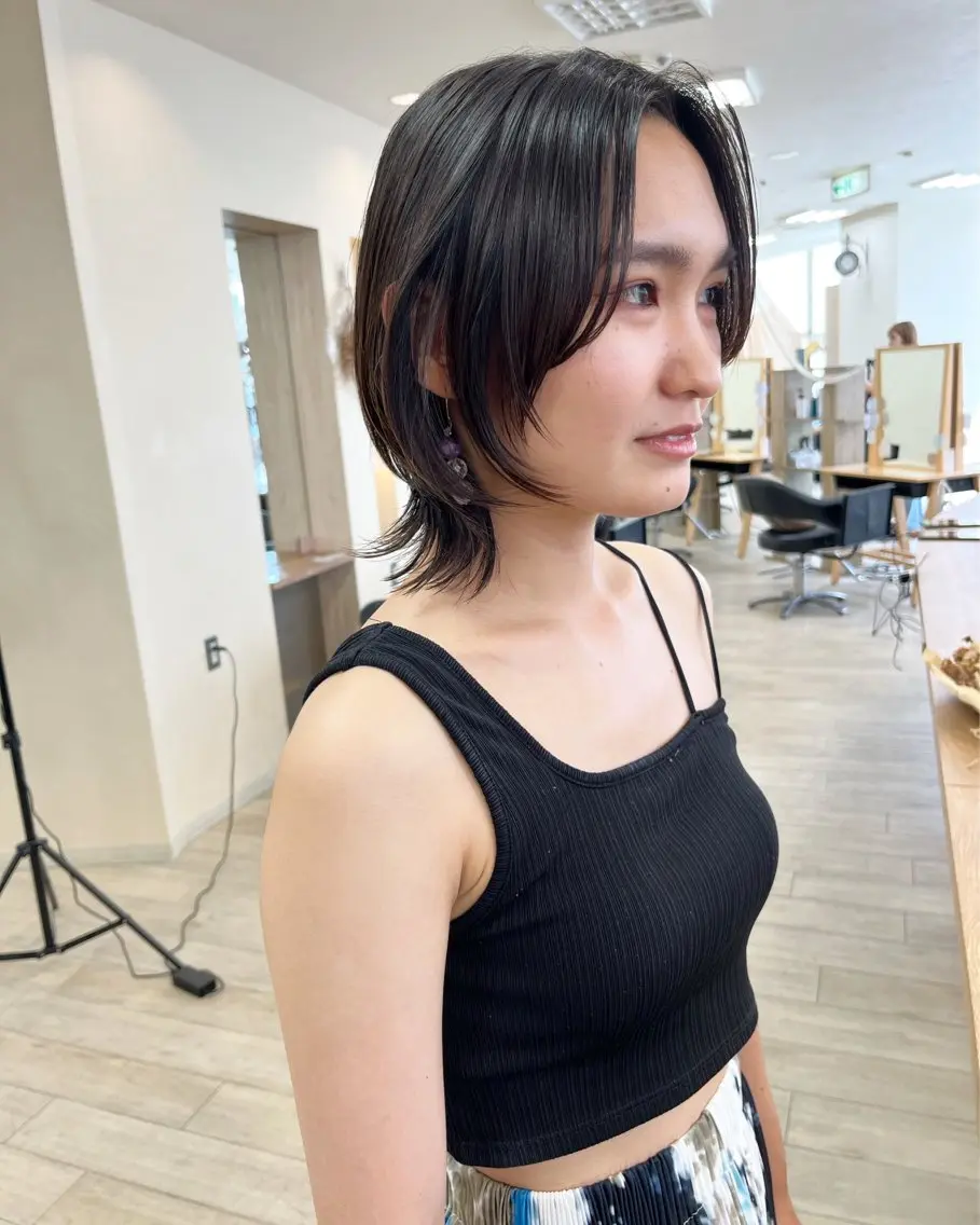 ショート 切りっぱなしボブ ショートボブ ハンサムショート ボブ ショートヘア カット トリートメント 初めてのショート お任せください✂️のヘアスタイル