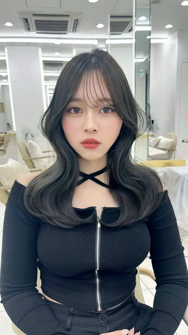ミディアム 國藤 彩のヘアスタイル