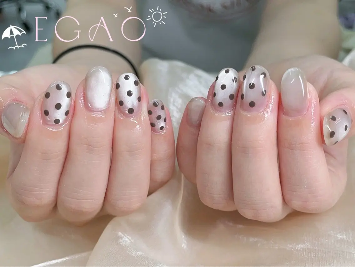 ネイル アートネイル フットネイル フレンチネイル ジェルネイル グラデーション ハンドネイル EGAO NAIL 錦糸町店のネイルデザイン