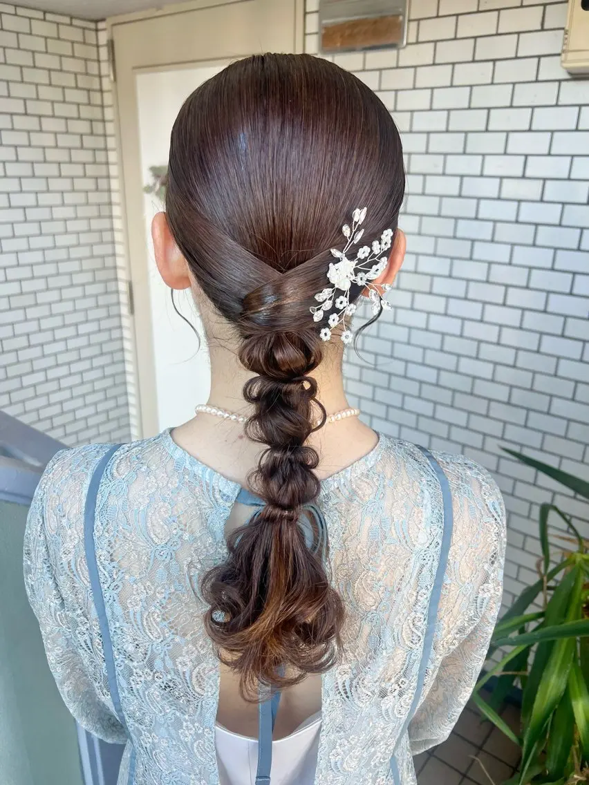 ヘアアレンジ ヘアセット 大人可愛いヘアメイク 💋🧚♀️しずかのヘアスタイル