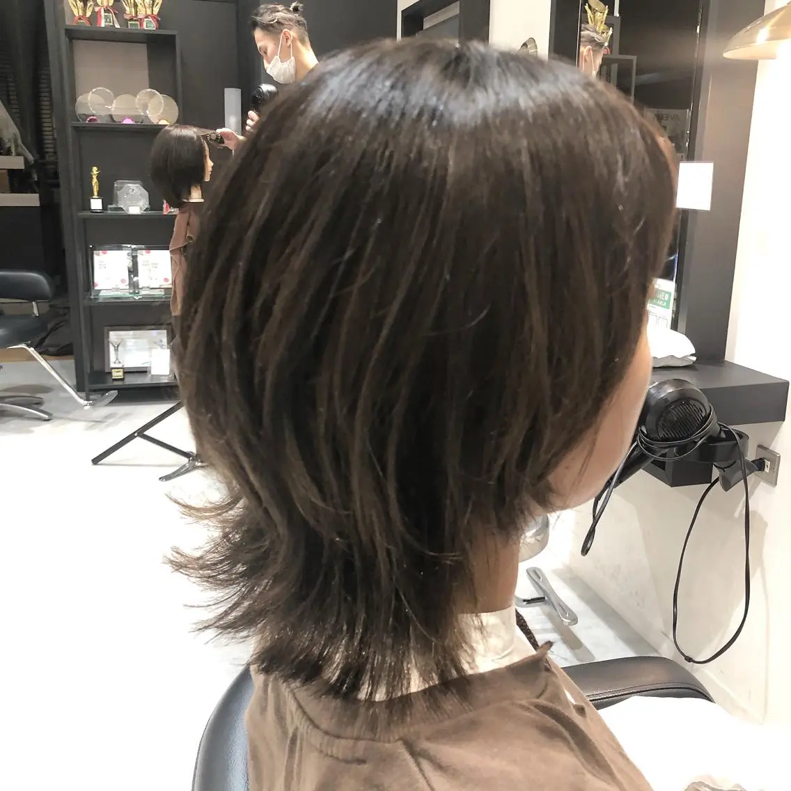 ミディアム ボブ レイヤーカット ウルフカット 菊地 大輔のヘアスタイル