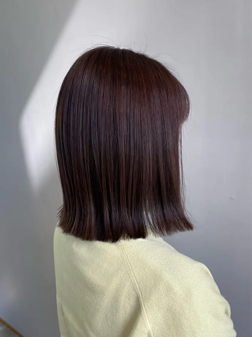ショート 切りっぱなしボブ ボブ 伊東 咲織のヘアスタイル