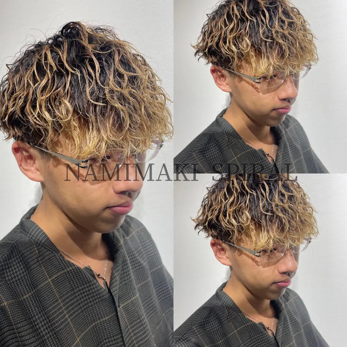 パーマ メンズ カット パーマ 大阪メンズ 美容師井上智博のヘアスタイル