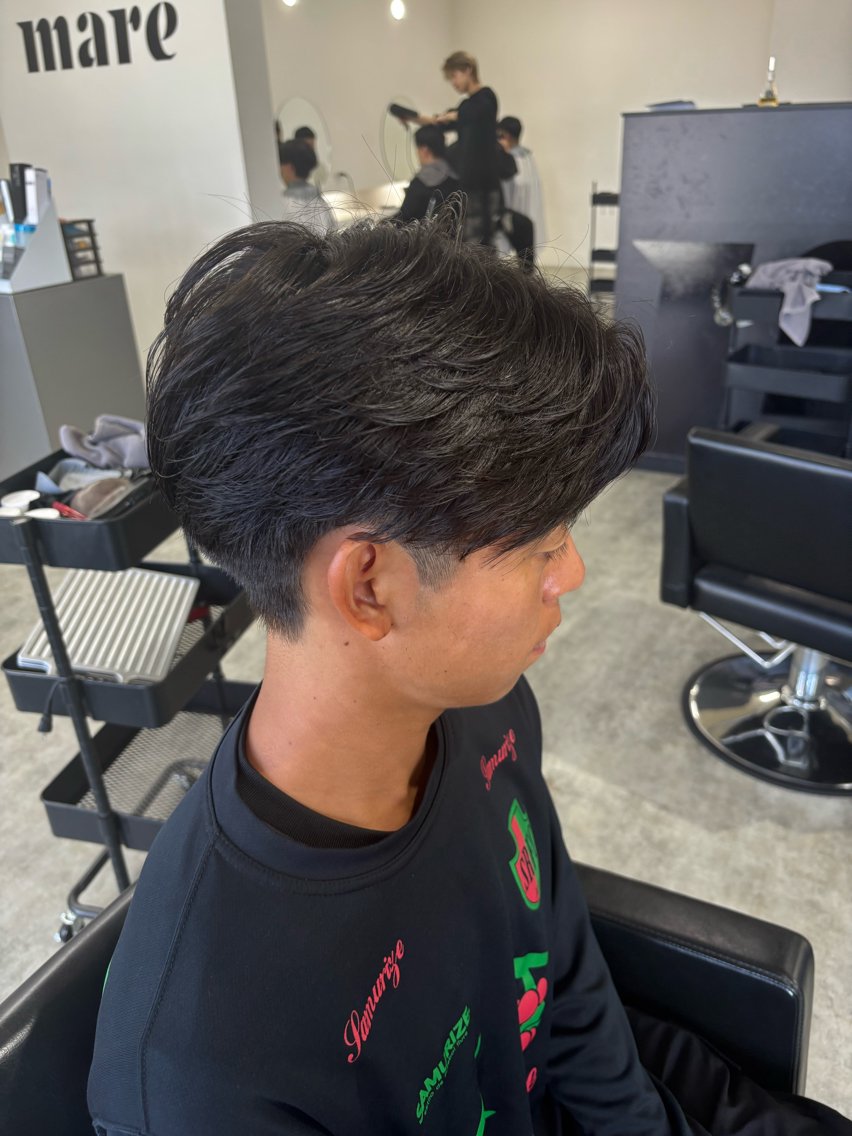 パーマ メンズ 西嶋 大凱のヘアスタイル