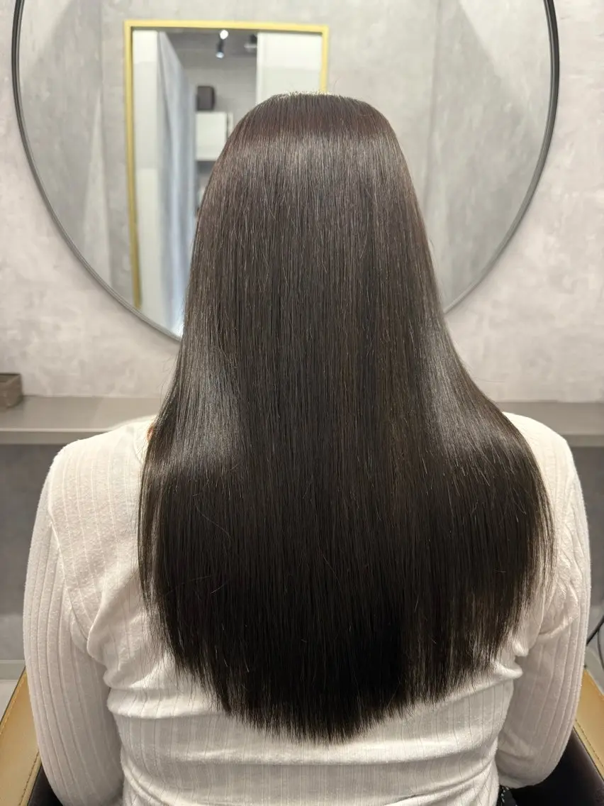 セミロング カラー 髪質改善 Naoto ☆ number天王寺店のヘアスタイル