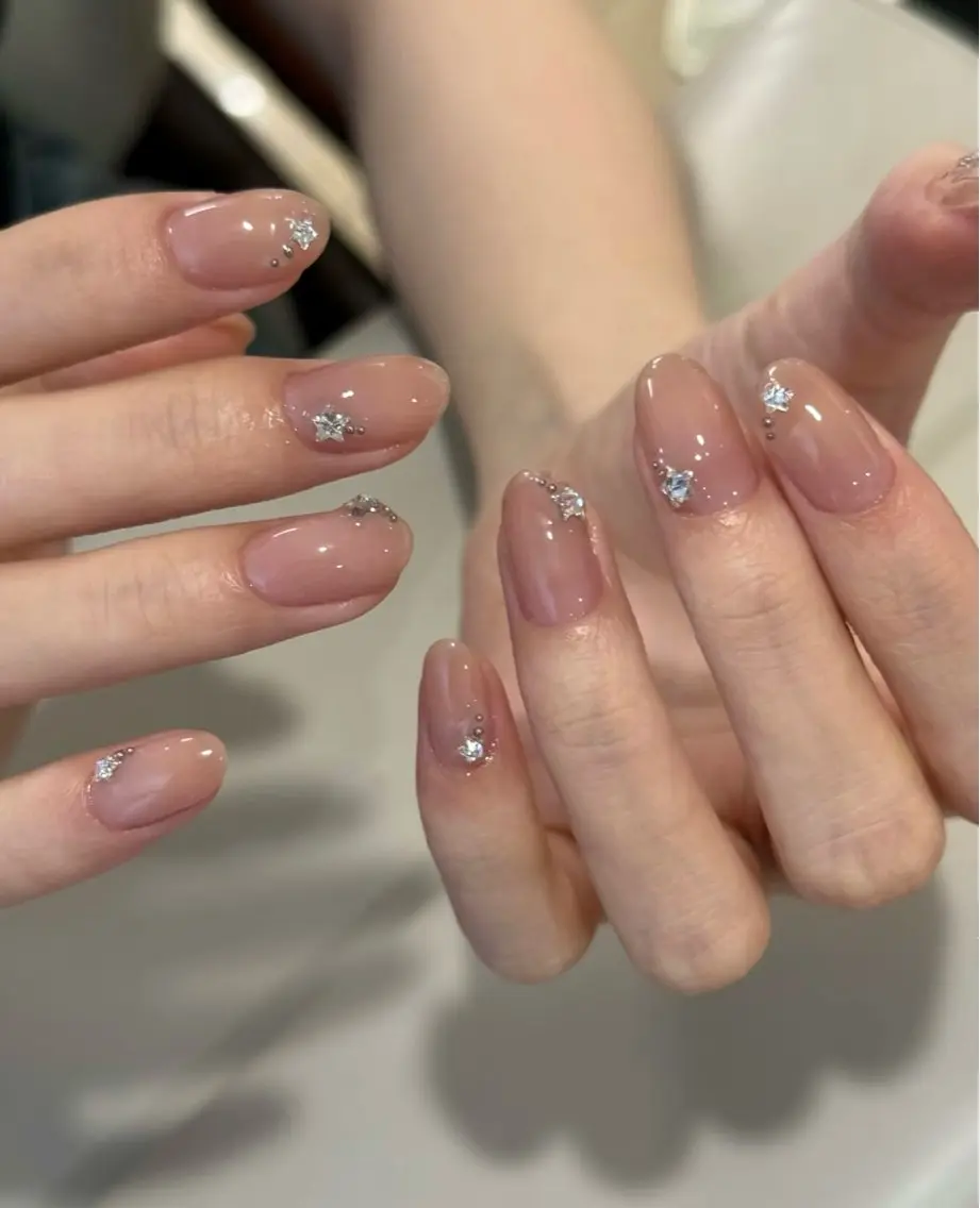 ネイル アートネイル フレンチネイル マグネットネイル ミラーネイル オフィスネイル ハンドネイル Blossom nail_研修のネイルデザイン