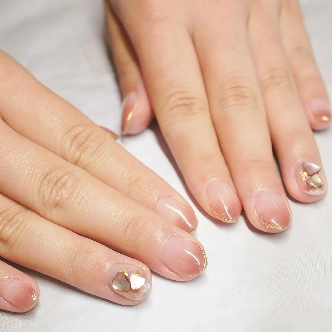 ネイル ラメ(グリッター) ミラーネイル MIU nailのネイルデザイン
