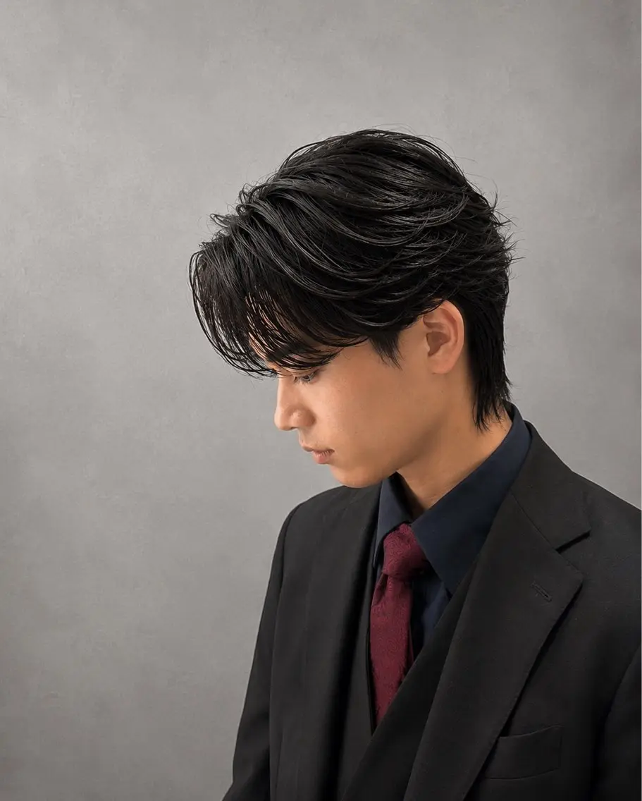 ショート パーマ カット パーマ 吉田吏朱風 曲がる縮毛矯正のヘアスタイル