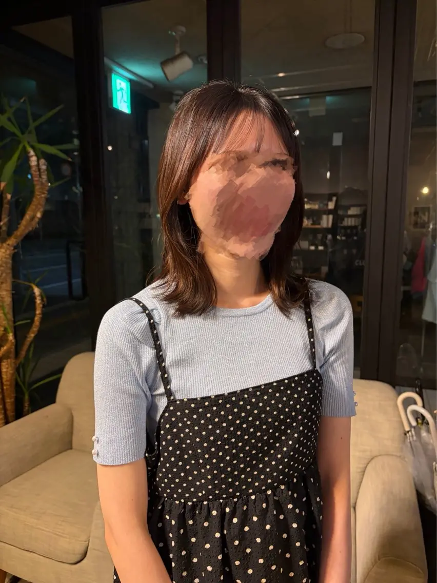 ミディアム 松倉 沙奈のヘアスタイル